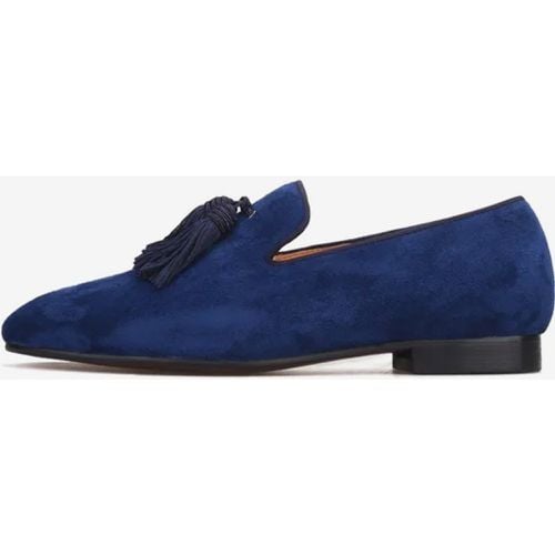 Mens Loafer Suede Slip-On Artwork Round Toe Prom Wedding Shoes - milanoo.com - Modalova