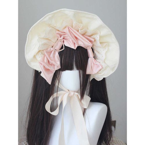 ROCOCO Style Lolita Hat Bows Ruffles Accessory Polyester Lolita Accessories - milanoo.com - Modalova