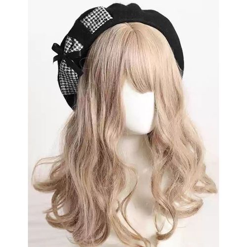 Sweet Lolita Hat Bows Accessory Color Block Polyester Light Gray Lolita Accessories - milanoo.com - Modalova