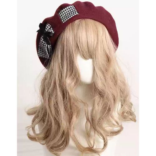 Sweet Lolita Hat Bows Accessory Color Block Polyester Light Gray Lolita Accessories - milanoo.com - Modalova