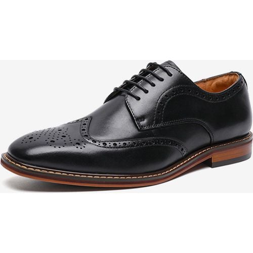 Man's Dress Shoes Quality Square Toe PU Leather Prom Wedding Shoes - milanoo.com - Modalova