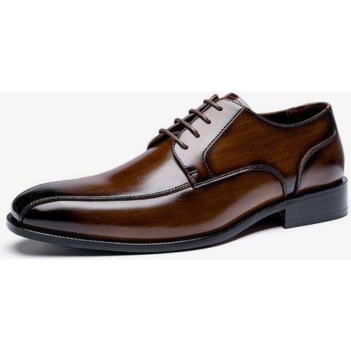 Man's Dress Shoes Fashion Square Toe PU Leathe Derby Prom Wedding Shoes - milanoo.com - Modalova