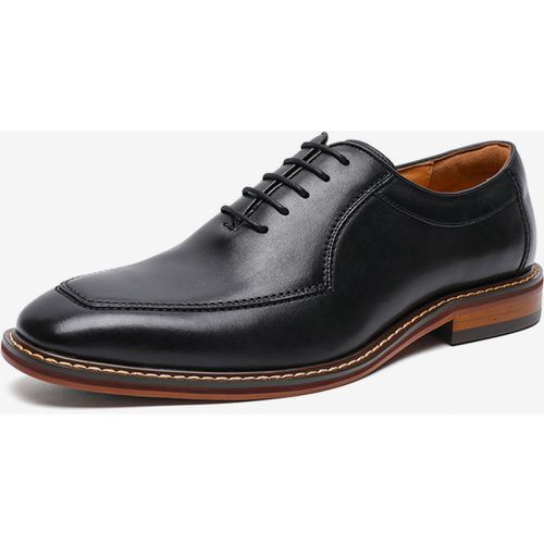 Dress Shoes For Man Fashion Square Toe PU Leather Prom Wedding Shoes - milanoo.com - Modalova