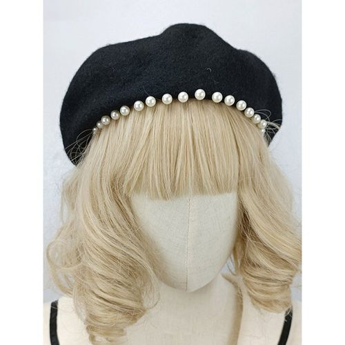 ROCOCO Style Lolita Hat Pearls Accessory Polyester Lolita Accessories - milanoo.com - Modalova