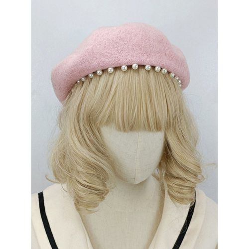 ROCOCO Style Lolita Hat Black Pearls Accessory Polyester Lolita Accessories - milanoo.com - Modalova