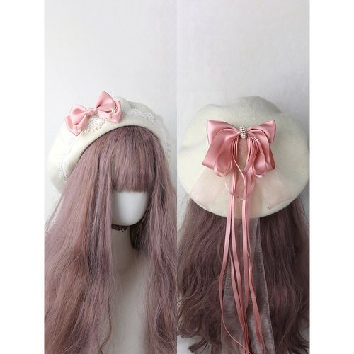 Sweet Lolita Hat Light Sky Blue Bows Ruffles Accessory Color Block Polyester Lolita Accessories - milanoo.com - Modalova