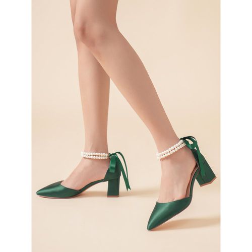 Wedding Shoes Bridal Pumps Satin Pointed Toe - milanoo.com - Modalova