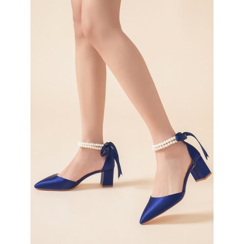 Wedding Shoes Bridal Pumps Satin Pointed Toe - milanoo.com - Modalova