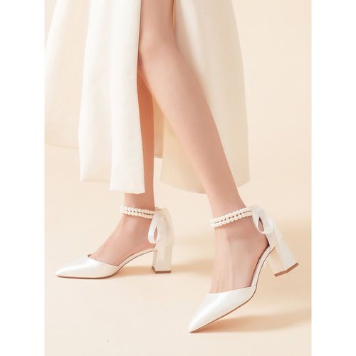 Wedding Shoes Bridal Pumps Satin Pointed Toe - milanoo.com - Modalova