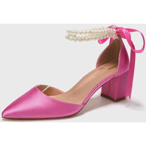 Wedding Shoes Bridal Pumps Satin Pointed Toe - milanoo.com - Modalova