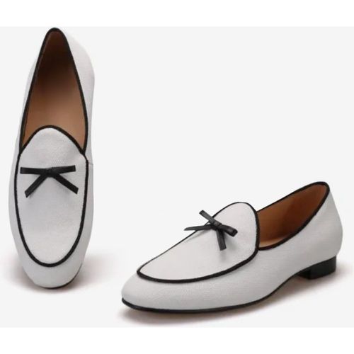 Slip-On Artwork Round Toe Polyester Mens Loafer Shoes Prom Wedding Shoes - milanoo.com - Modalova