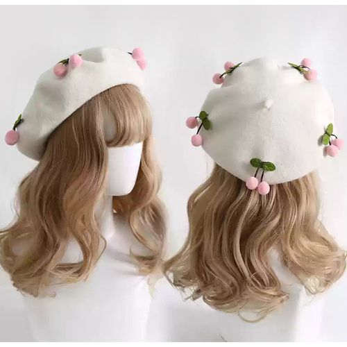 Sweet Lolita Hat Red Accessory Polyester Lolita Accessories - milanoo.com - Modalova