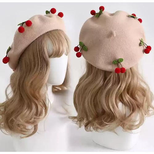 Sweet Lolita Hat Red Accessory Polyester Lolita Accessories - milanoo.com - Modalova