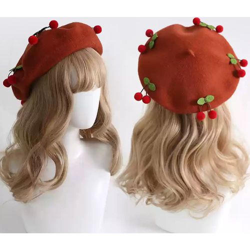 Sweet Lolita Hat Red Accessory Polyester Lolita Accessories - milanoo.com - Modalova