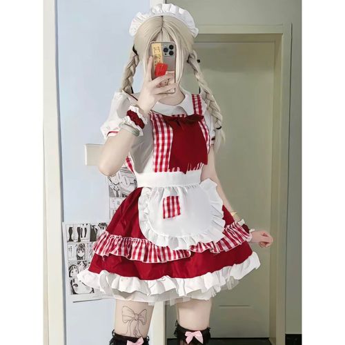 Sweet Lolita Dress Polyester Short Sleeves Sweet Lolita Dress - milanoo.com - Modalova