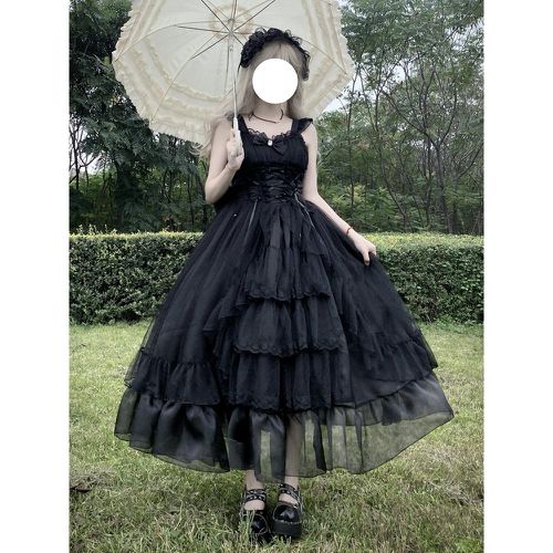 Sweet Lolita Dress Polyester Sleeveless Sweet Jumper Lolita Dress - milanoo.com - Modalova