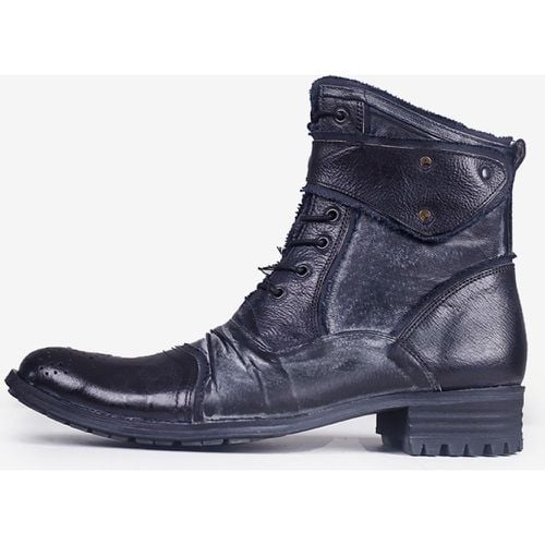 Men's Martin Work Boots Cowhide Classic Short Lace Up Ankle Boots - milanoo.com - Modalova