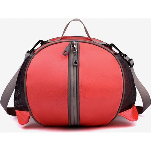 Red Basketball Sports Bag with Zipper and Shoulder Strap with Pockets - milanoo.com - Modalova