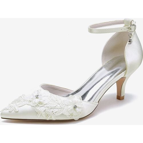 Wedding Shoes Bridal Pumps Satin Pointed Toe - milanoo.com - Modalova