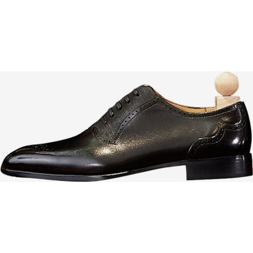 Man's Dress Shoes Stylish Square Toe Leather Brogue Formal Wedding Shoes - milanoo.com - Modalova