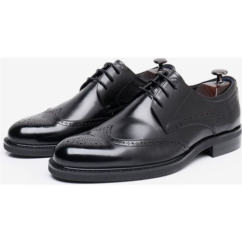 Dress Shoes For Men Square Toe Cowhide Brogue Formal Wedding Shoes - milanoo.com - Modalova