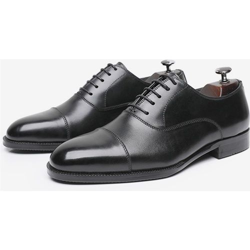 Dress Shoes For Men Modern Pointed Toe Leather Derby Wedding Formal Shoes - milanoo.com - Modalova