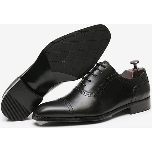 Dress Shoes For Man Fantastic Square Toe Leather Oxford Wedding Formal Shoes - milanoo.com - Modalova