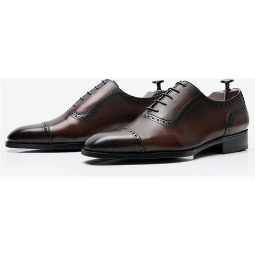 Dress Shoes For Man Fantastic Square Toe Leather Oxford Wedding Formal Shoes - milanoo.com - Modalova