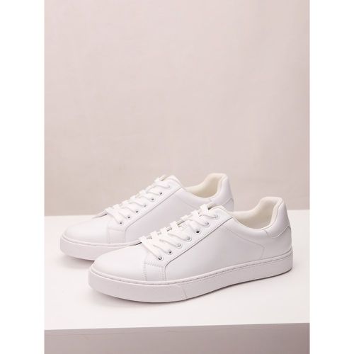 Mens Sneakers Comfy PU Leather Round Toe Basket Sport Shoes - milanoo.com - Modalova