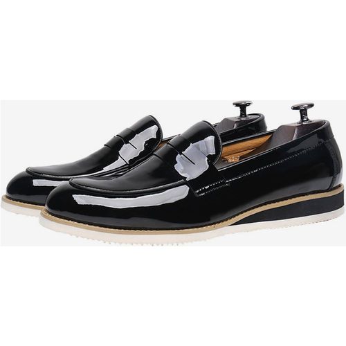 Mens Loafer Patent leather Slip On Prom Wedding Shoes - milanoo.com - Modalova