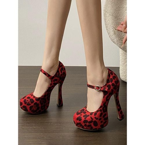 Women's Sexy High Heels Stiletto Heel Suede Mary Jane Sexy Pumps - milanoo.com - Modalova