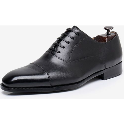 Dress Shoes For Men Stylish Pointed Toe Leather Prom Oxford Wedding Formal Shoes - milanoo.com - Modalova