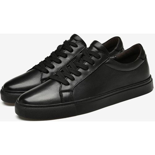 Sneakers For Men Fashion Leather Round Toe Basket Sport Shoes - milanoo.com - Modalova