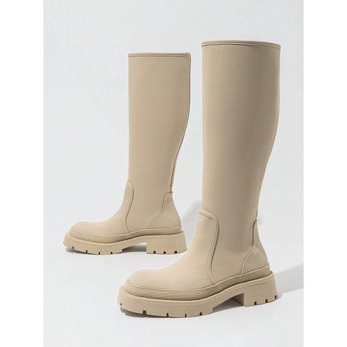 Women's Rain Boots Round Toe Flat Water Proof Knee High Boots - milanoo.com - Modalova