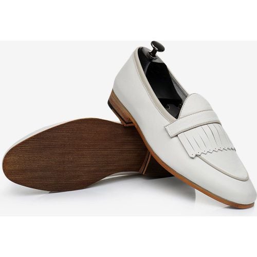 Men's Loafer Leather Artwork Slip On Prom Formal Wedding Shoes - milanoo.com - Modalova