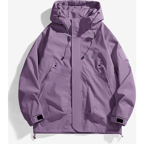 Men's Outdoor Jacket Mountain Style Hooded Long Sleeve Coat - milanoo.com - Modalova