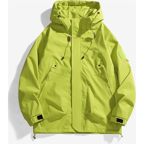 Men's Outdoor Jacket Mountain Style Hooded Long Sleeve Coat - milanoo.com - Modalova