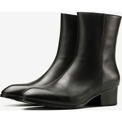 Men's Chelsea Boots Cowhide Chic Ankle Short Boots - milanoo.com - Modalova