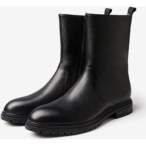 Men's Chelsea Boots Cowhide Chic Short Ankle Boots - milanoo.com - Modalova