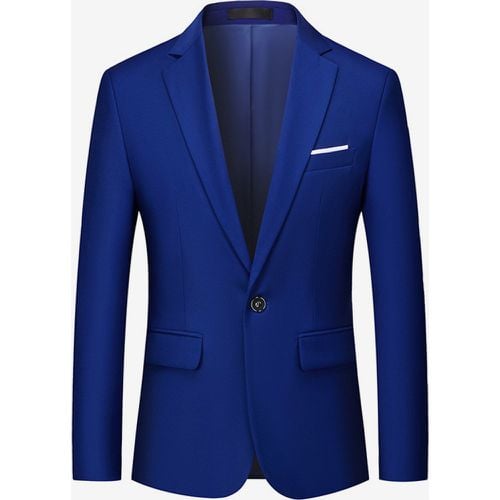 Blazers & Jackets Men's Casual Suits Formal Cyan Blue Dark Green Quality Man's Casual Suits - milanoo.com - Modalova