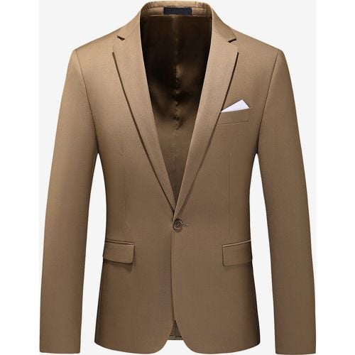 Men's Blazer Suit Jacket Slim Fit One Button Blazer Elegant Wedding Chic Jacket - milanoo.com - Modalova