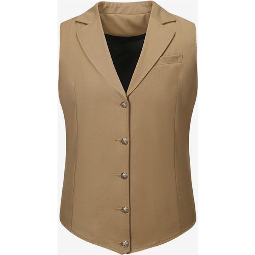 Men's Dress Vests Wedding Formal Ceremony Turn Down Collar Buttons Casual Suit Vest - milanoo.com - Modalova