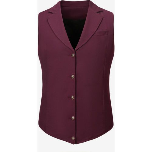 Men's Dress Vests Wedding Formal Ceremony Turn Down Collar Buttons Casual Suit Vest - milanoo.com - Modalova