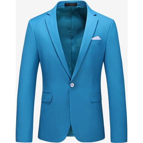 Men's Blazer Suit Slim Fit One Button Blazer Wedding Chic Jacket - milanoo.com - Modalova