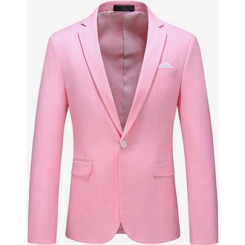 Men's Blazer Suit Slim Fit One Button Blazer Wedding Chic Jacket - milanoo.com - Modalova