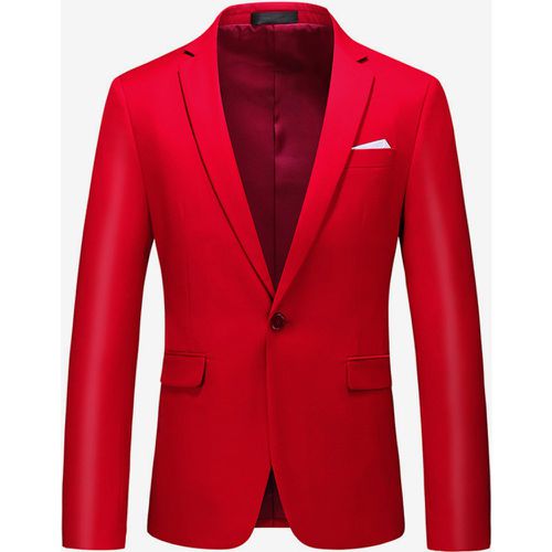 Men's Blazer Suit Slim Fit One Button Blazer Wedding Chic Jacket - milanoo.com - Modalova