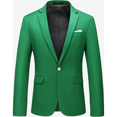 Men's Blazer Suit Slim Fit One Button Blazer Wedding Chic Jacket - milanoo.com - Modalova