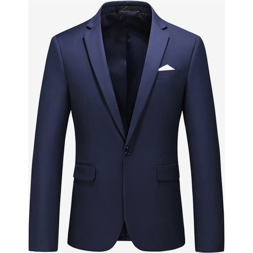 Men's Blazer Suit Slim Fit One Button Blazer Wedding Chic Jacket - milanoo.com - Modalova