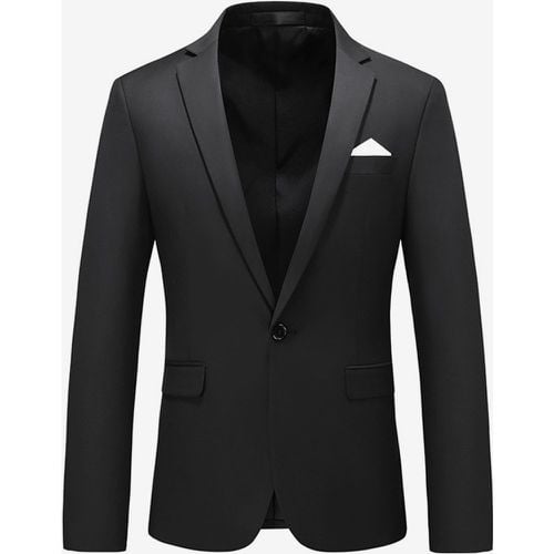 Men's Blazer Suit Slim Fit One Button Blazer Wedding Chic Jacket - milanoo.com - Modalova