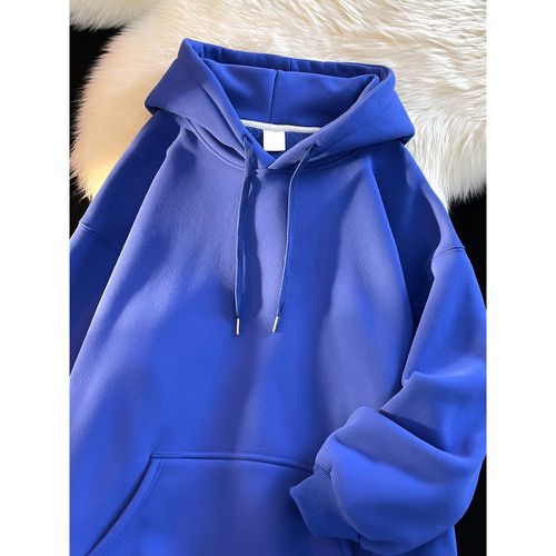 Men's Cotton Casual Pockets Long Sleeve Hoodie - milanoo.com - Modalova